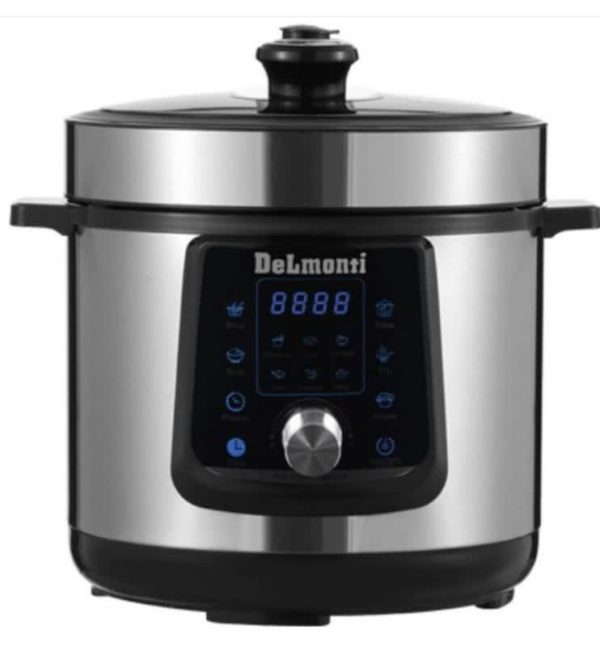 زودپز برقی دلمونتی مدل DL 690 دیجیتالی (با قابلیت آرام پز، پلوپز و بخارپز)