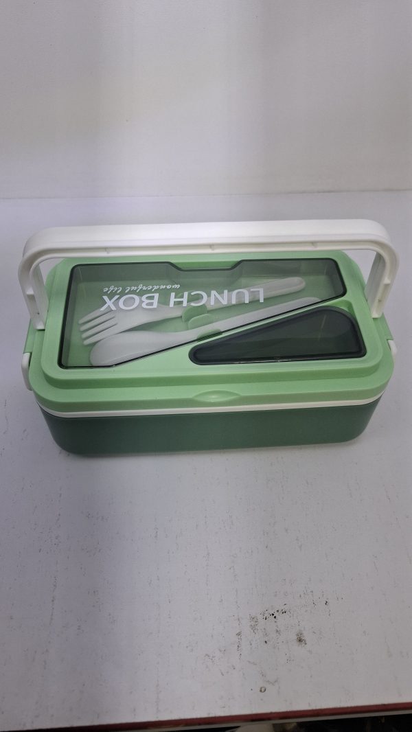 ظرف غذای کودک لانچ باکس وارداتی رنگ سبز کد123 اکبند